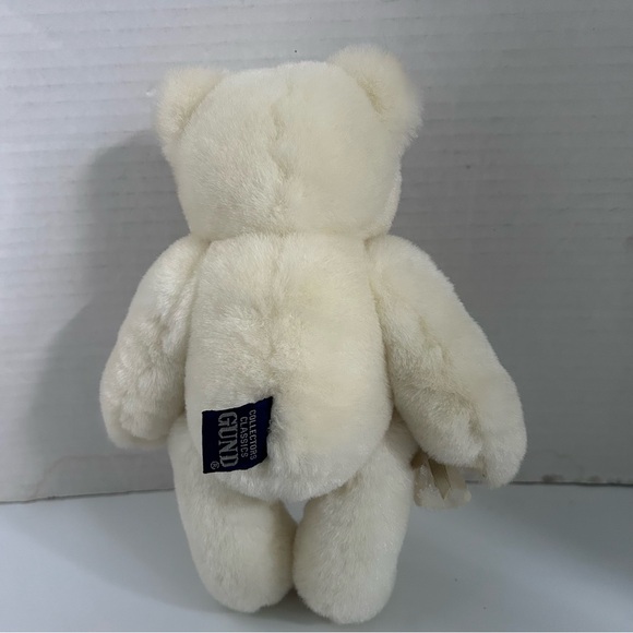 Vintage 1983 'Collector's Classic Gund' White Plush jointed Teddy Bear 9” - Picture 10 of 10